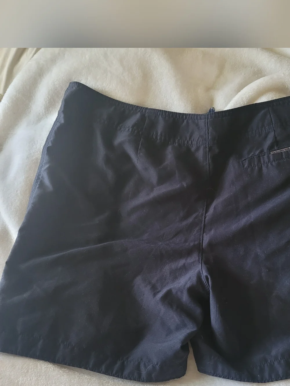 Vintage Hollister Board Shorts Mens Sz Medium Swim Trunks‎ 90s Y2k Navy Blue Euc